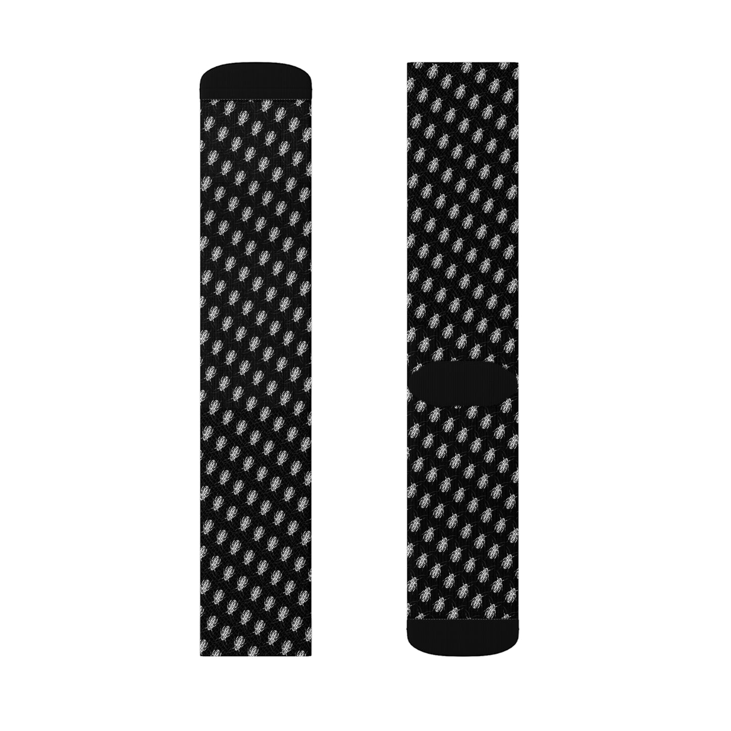 Black Multi Pattern Roach Socks