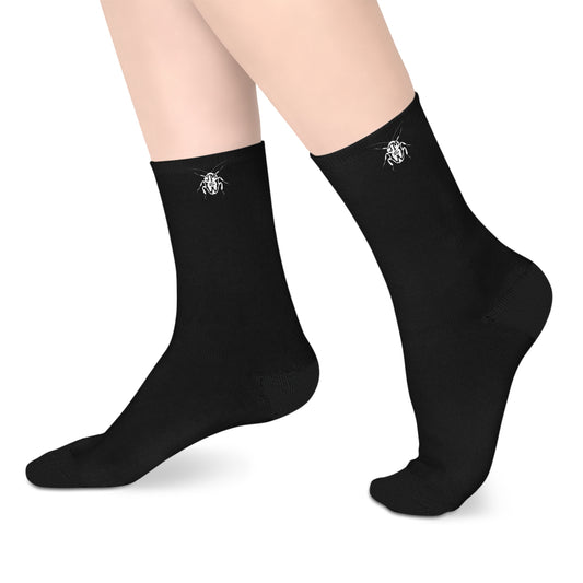 Black Mid-length Roach Socks