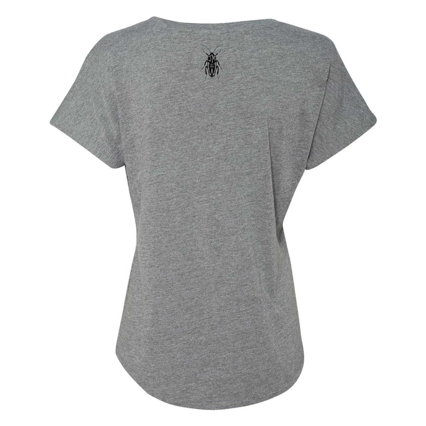 HOT ROD POWER TOUR - DOLMAN T-SHIRT - LADIES - LIGHT GREY HEATHER