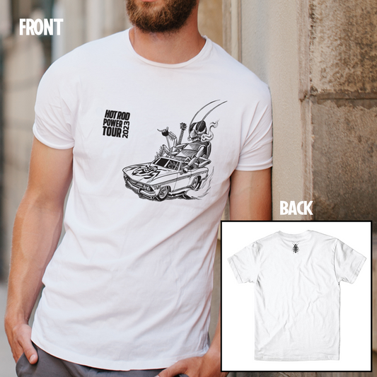 HOT ROD POWER TOUR ROACH ROADSTER - T-SHIRT - MEN - WHITE